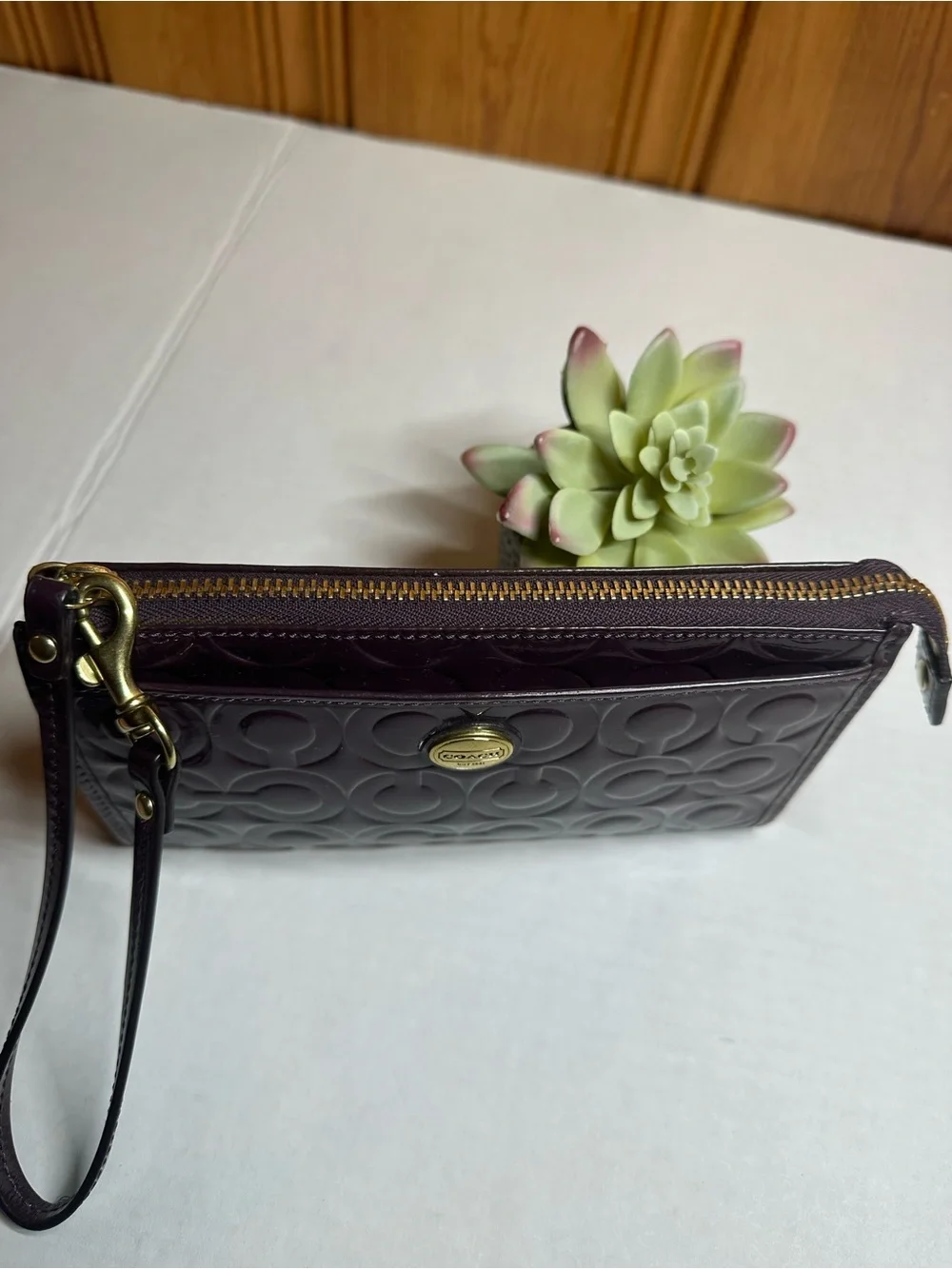 Coach compact wristlet